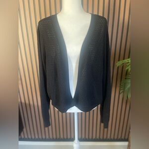 J Jason Wu Bolero Cardigan Sweater Black Size 2x
